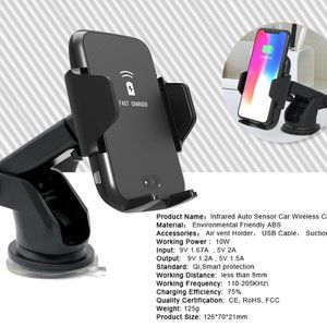 AUTO SENSING CAR MOUNT WIRELESS CHARGER